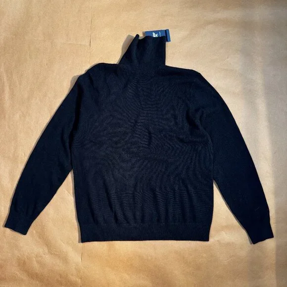 Lands' End Cashmere Turtle Neck Sweater - Picture 1 of 3